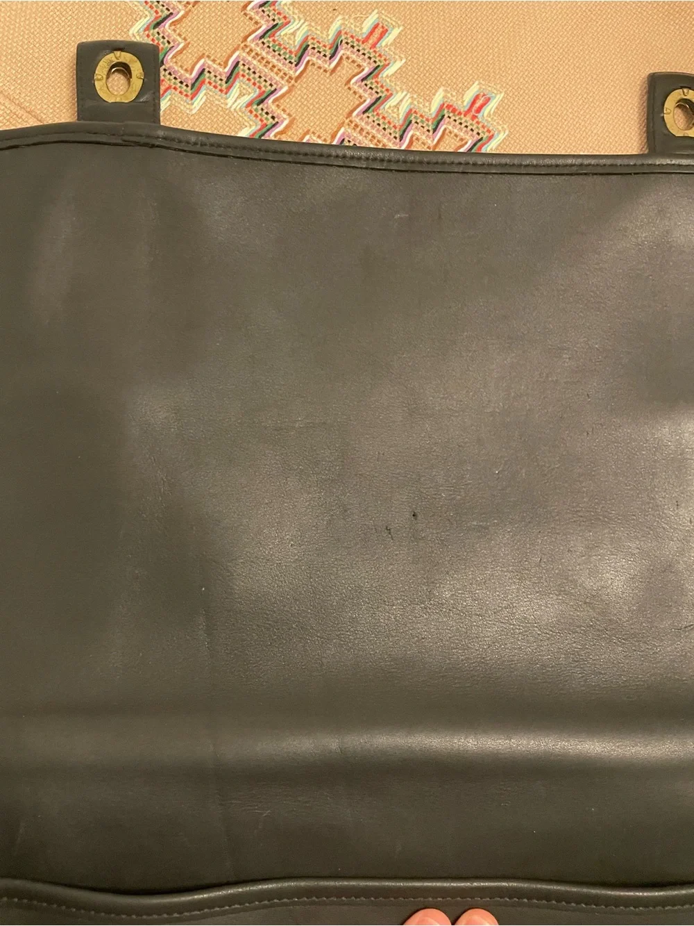 Vintage Y2K Coach Essex Black Leather Briefcase - Double Turnlock